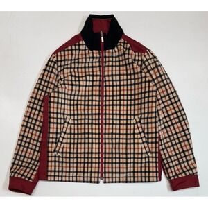 Daks London  Vintage Monogram‎ Reversible Jacket Men's Size 48 Medium Bomber